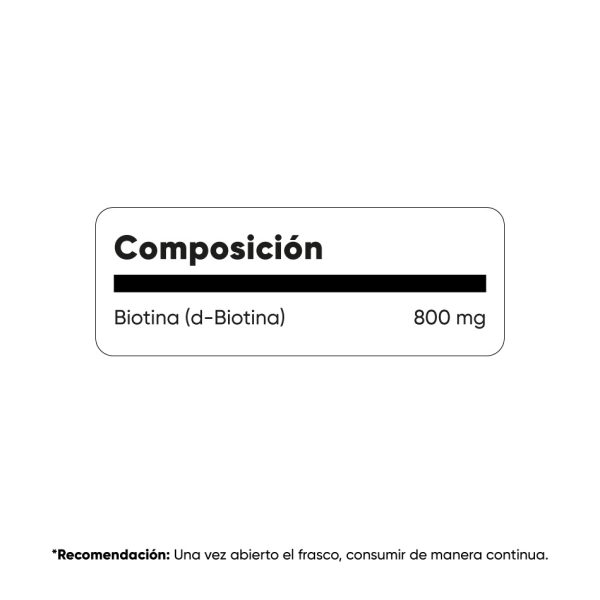 Composición-Biotina-800-mcg