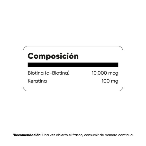 Composición-Biotina-10-000-mcg