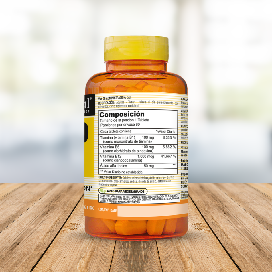 Neuro Complex Neuro Complex con Ácido Alfa Lipoico (60 TAB)